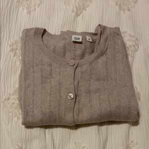 GAP Women's Taupe Cardigan Sweater